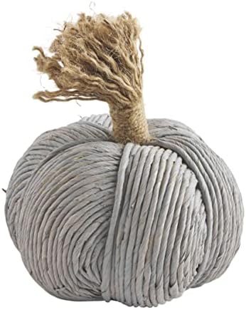 Mud Pie Corn Husk Rope Pumpkin, Medium by MudPie