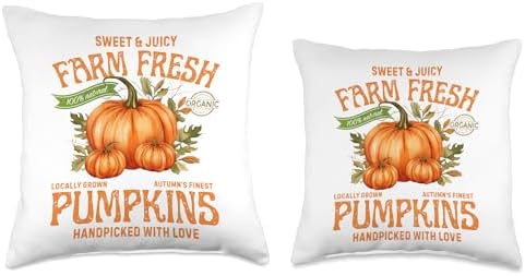 Vintage Pumpkin Fall Women Autumn Graphic Thanksgiving Gift Throw Pillow - Image 3
