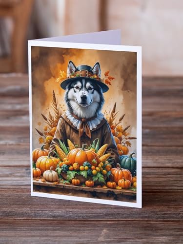 Caroline's Treasures Siberian Husky Dogs Blank 5x7 Note Cards Set of 8 - Image 2