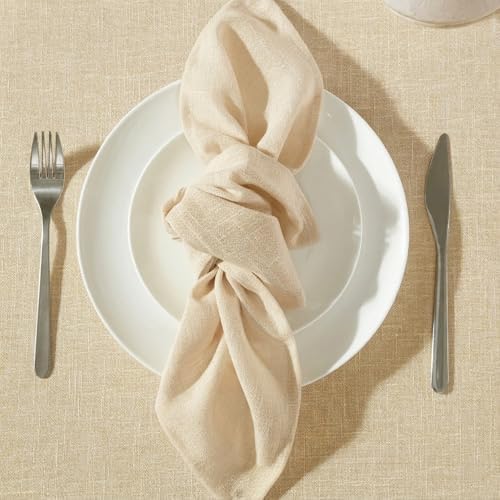 Laura Ashley Harper Set of 6 Napkins, 18" x 18", Yellow - Image 4