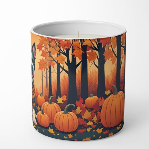 Caroline's Treasures DAC1007CDL Pit Bull Terrier Fall Decorative Soy Candle Nature Soy Wax Essential Oil Home Decor Ideal for Bedroom Kitchen Bath Office Gift, 10 oz - Image 5