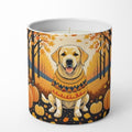 Caroline's Treasures DAC1056CDL Yellow Labrador Retriever Fall Decorative Soy Candle Nature Soy Wax Essential Oil Home Decor Ideal for Bedroom Kitchen Bath Office Gift, 10 oz by CarolinesTreasures