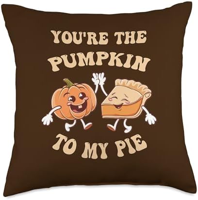 Funny Saying The Pumpkin To My Pie Couple Thanksgiving Throw Pillow by Unknown