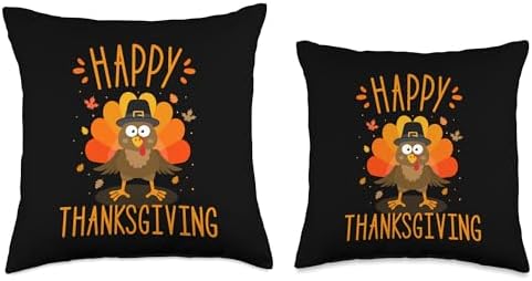 Happy thanksgiving for turkey day family dinner Throw Pillow - Image 3
