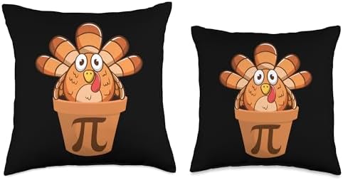 Turkey Pot Pie Funny Math Thanksgiving Turkey Pot Pi Throw Pillow - Image 3