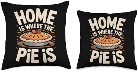 Home is Where The Pie is Fall Baking Thanksgiving Throw Pillow - Image 3
