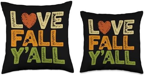 Love Fall Y'all, Family Thanksgiving Friends Giving Throw Pillow - Image 3