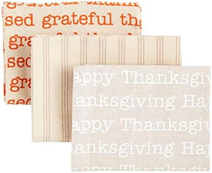 Mud Pie Pumpkin Towel Set, Thankful, 21" x 14" - Image 2