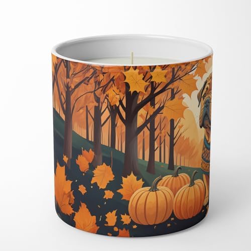 Caroline's Treasures DAC1070CDL Shar Pei Fall Decorative Soy Candle Nature Soy Wax Essential Oil Home Decor Ideal for Bedroom Kitchen Bath Office Gift, 10 oz - Image 3