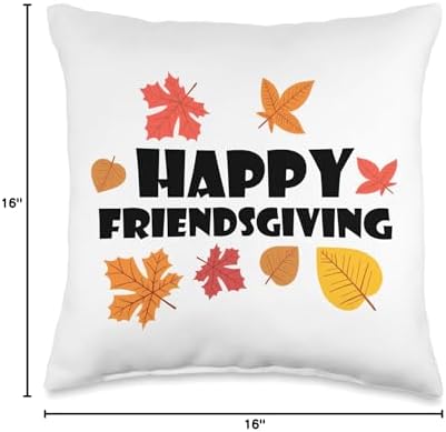 Happy Friendsgiving | Funny Thanksgiving Throw Pillow - Image 4