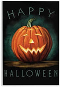 Happy Halloween Jack O, 13 x 19 Inch Mounted Print on Wall Plaque