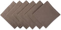 DII Solid Napkin Set Collection, 20x20, Brown, 6 Piece by DII