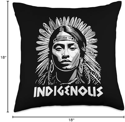 Native American Heritage Store Native Heritage American Indian Proverb Indigenous Throw Pillow, 18x18, Multicolor - Image 4