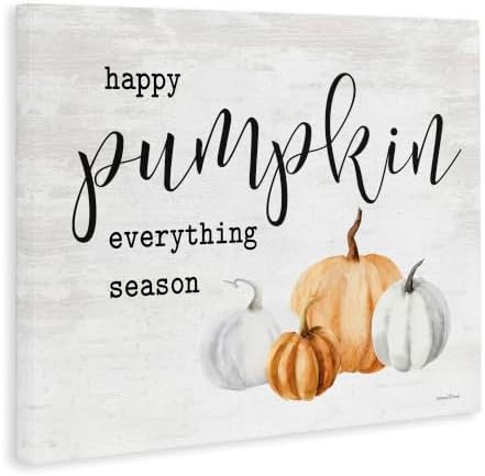Happy Pumpkin Autumn Harvest, 16 x 20 Inch Canvas Wall Art - Image 2