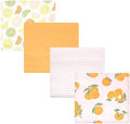 Hudson Baby Unisex Baby Cotton Flannel Receiving Blankets, Citrus Orange, One Size by HudsonBaby