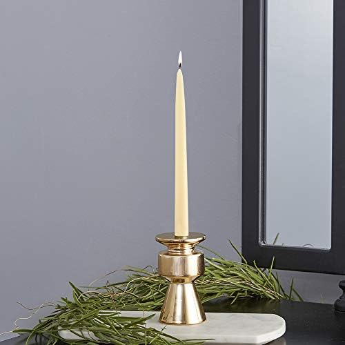 Root Candles 12-Count Unscented Hand-Dipped Tapers, 9-Inch, Buttercream - Image 6