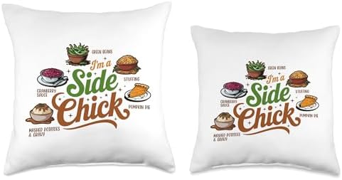 I'm A Side Chick, Grateful Thankful Blessed, Thanksgiving Throw Pillow - Image 3