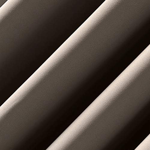 Sun Zero Oslo Theater Grade Extreme Total Blackout Rod Pocket Curtain Panel, 52" x 84", Taupe