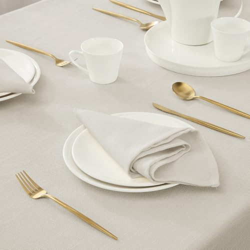 Laura Ashley Esme Decorative Tablecloth, 60" x 144", Ivory - Image 3