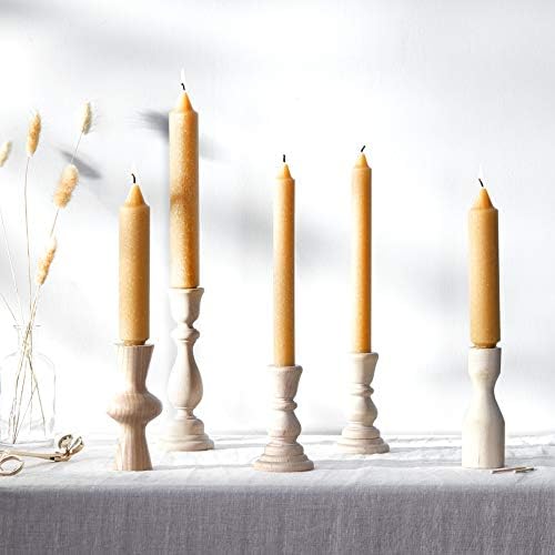 Root Candles 4-Count Unscented Timberline Collenettes, 7", Beeswax Color - Image 6