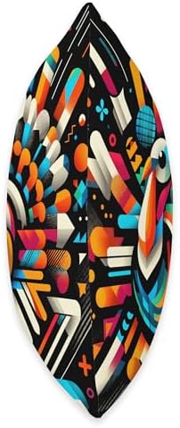 Cool Thanksgiving Turkey Bird in Abstract Art Style Throw Pillow - Image 2