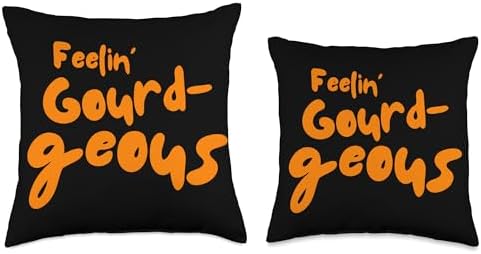 Feelin' Gourd-geous Funny Thanksgiving Beauty Throw Pillow - Image 3