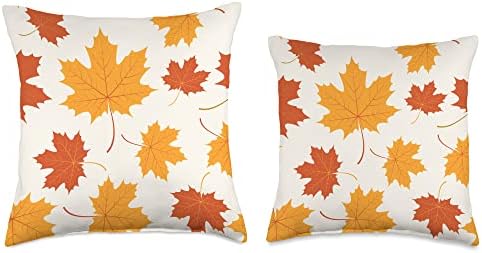 Autumn Orange Leaves Fall Thanksgiving Throw Pillow - Image 3