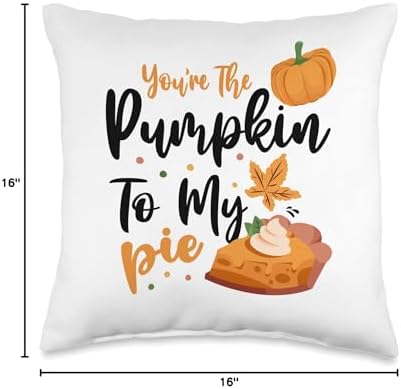 You're the Pumpkin To My Pie Thanksgiving Couples Matching Throw Pillow - Image 4