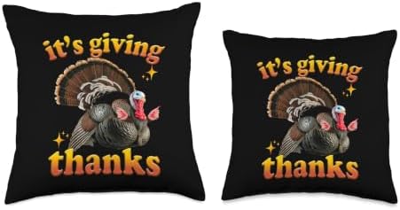 Funny Turkey With Nails It’s Giving Thanks Thanksgiving Throw Pillow - Image 3