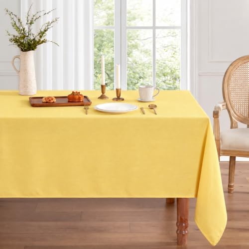 Laura Ashley Esme Decorative Tablecloth, 60" x 120", Yellow - Image 3