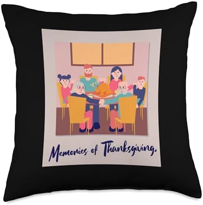 Family Matching Thanksgiving Day Recipes of Love Group Throw Pillow by Unknown