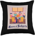 Family Matching Thanksgiving Day Recipes of Love Group Throw Pillow by Unknown