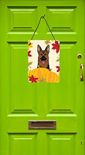 Caroline's Treasures BB2017DS1216 German Shepherd Thanksgiving Wall or Door Hanging Prints Aluminum Metal Sign Kitchen Wall Bar Bathroom Plaque Home Decor Front Door Plaque, 12x16, Multicolor - Image 2