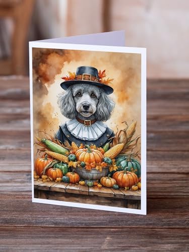Caroline's Treasures Poodle Dogs Blank 5x7 Note Cards Set of 8 - Image 2