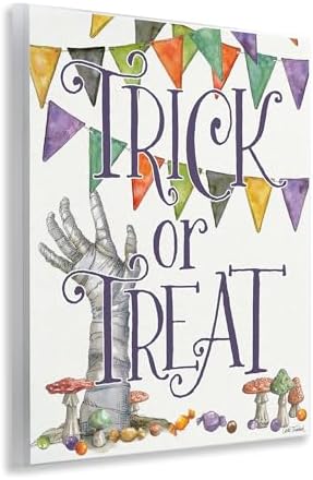 Spellbound Trick or Treat, 11 x 14 Inch Mounted Print on Wall Plaque