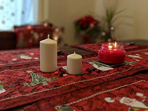 Tache Home Fashion VE8577-TR-1390 Sunflower Field Scarecrow Thanksgiving Autumn Harvest Country Farmhouse Vintage Decorative Woven Tapestry Table Runners, 13x92 - Image 5