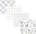 Hudson Baby Unisex Baby Cotton Flannel Receiving Blankets, Neutral Safari, One Size by HudsonBaby