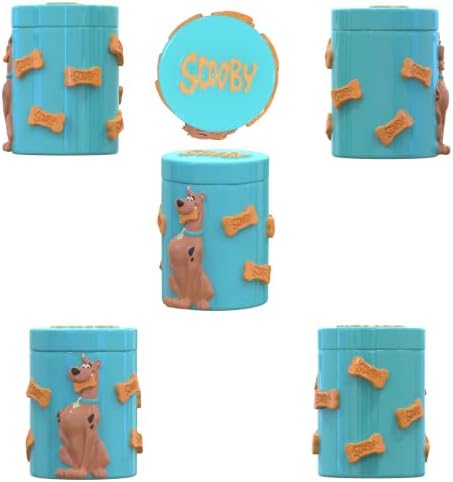 Silver Buffalo Scooby-Doo Scooby Ceramic Snack Jar Embossed Sculpted, 30oz