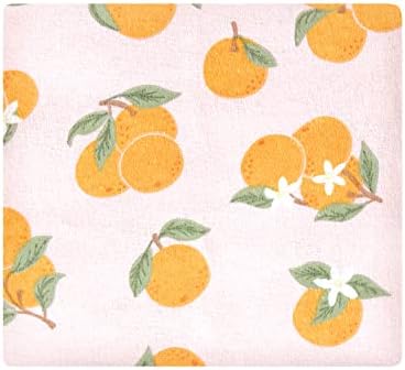 Hudson Baby Unisex Baby Cotton Flannel Receiving Blankets, Citrus Orange, One Size (Pack of 2) - Image 3