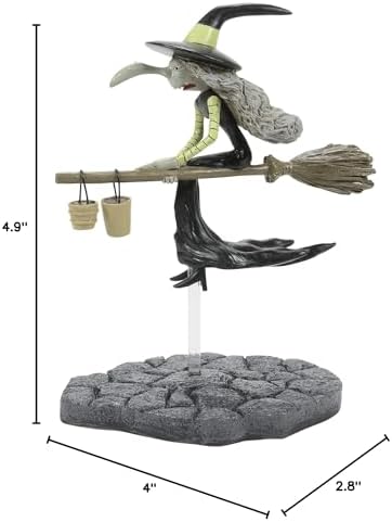 Department 56 Disney the Nightmare Before Christmas Village Accessories Helgamine the Witch Figurine, 4.9 Inch, Multicolor