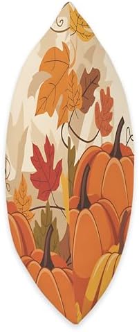 Pumpkins and Leaves Autumn Pattern Thanksgiving Family Throw Pillow - Image 2