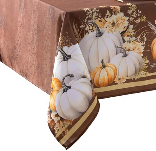 Wheatland Harvest Fall Rectangle Tablecloth, Multicolor - 60" W x 102" L by Unknown