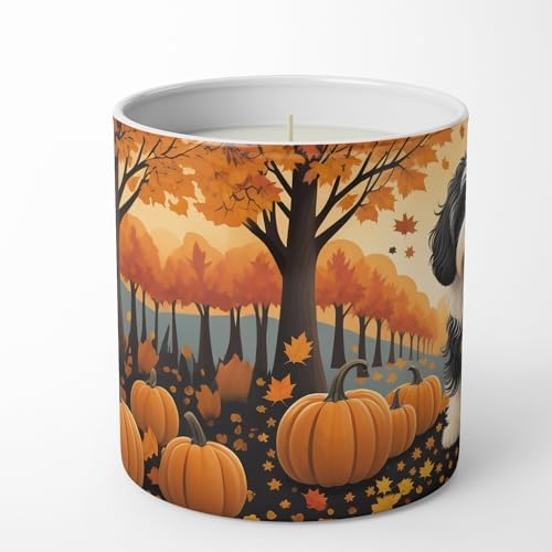Caroline's Treasures DAC1050CDL Havanese Fall Decorative Soy Candle Nature Soy Wax Essential Oil Home Decor Ideal for Bedroom Kitchen Bath Office Gift, 10 oz - Image 3