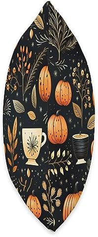 Autumn Leaves Pumpkin Spice by Ryan Co. Thanksgiving Autumn Leaves Pumpkin Spice Pattern Throw Pillow, 16x16, Multicolor - Image 2