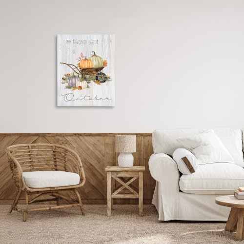 Stupell Industries Fall Pumpkin Wagon Rustic, 16 x 20 Inch Canvas Wall Art - Image 3