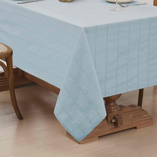 IZOD - Tablecloth, Decorative Tabletop Accessories, Holiday Home Decor (Chadwick Sky Blue, 60" x 120") - Image 2