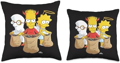 The Simpsons Trick or Treat Treehouse of Horror Halloween Throw Pillow