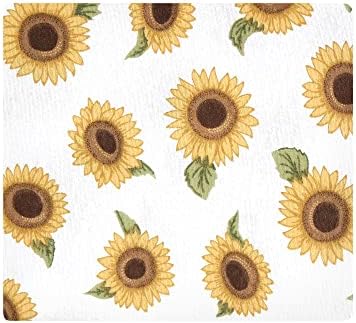 Hudson Baby Unisex Baby Cotton Flannel Receiving Blankets, Sunflower, One Size - Image 3