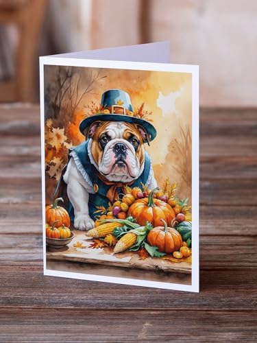Caroline's Treasures English Bulldog Dogs Blank 5x7 Note Cards Set of 8 - Image 2