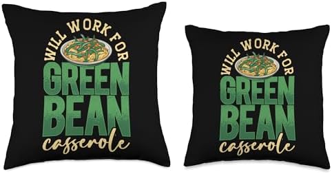 Green Bean Casserole, Funny Thanksgiving Dish Throw Pillow - Image 3